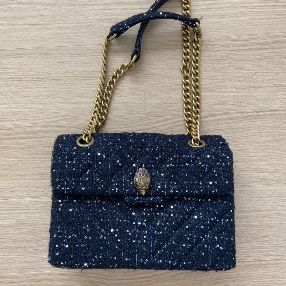 Kurt Geiger Kensington Bag - Black and Silver